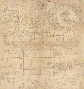 Cityscape, 18th-19th century by Unbekannt