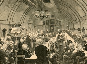Cogers Hall, from an old print by Unbekannt