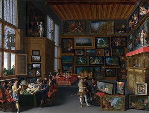 Cognoscenti in a Room Hung with Pictures