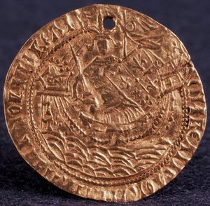 Coin Korabelnik of Tsar Ivan III Reverse: Ruler on His Ship by Unbekannt