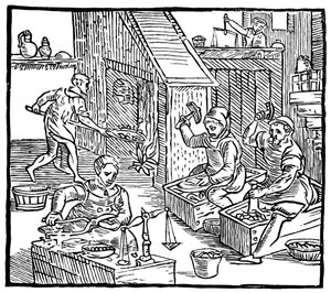 Coiners at Work by Unbekannt