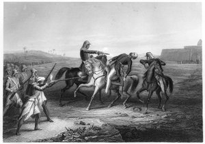 Colonel Platt killed by the mutineers at Mhow by Unbekannt