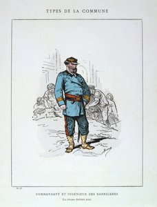 Commandant et Ingenieur de Barricades, Paris Commune, 1871