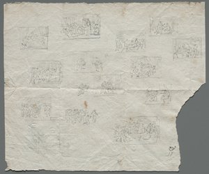 Compositional Sketches after Raphael and Other Artists by Unbekannt