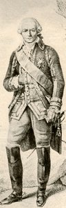 Count of Rochambeau, showing dress of a French officer, 1791