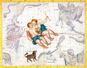 Constellations of Gemini and Canis Minor by Unbekannt