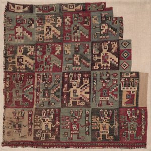 Corner Fragment, Probably from a Tunic, 700-1100 A.D.