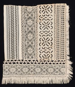 Corner Fragment with a Variety of Patterns, 19th century