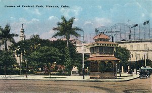 Corner of Central Park, Havana, Cuba, c. 1910 by Unbekannt