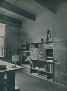 Corner of a Library Designed by Hans Hartl by Unbekannt