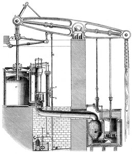 Cornish or Single Acting Pumping Engine by Unbekannt
