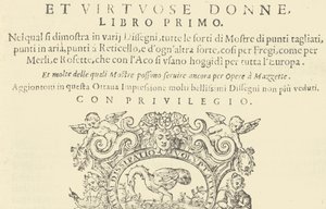 Corona delle Nobili et Virtuose Donne: Libro I-IV, 1601 by Unbekannt