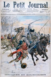 Cossacks Fighting Manchus, Russo-Japanese War by Unbekannt