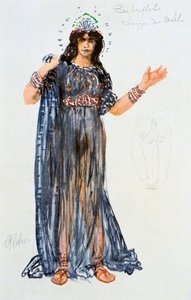 Costume design for the Queen of the Night by Unbekannt