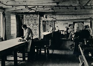 Cotton Printing at Merton Abbey Works by Unbekannt