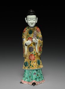 Court Lady Holding a Sheng, 1662-1722