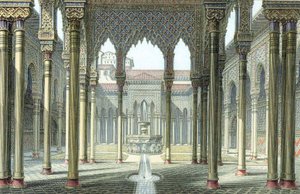 Court of the Lions, Alhambra Palace, Granada, Spain by Unbekannt