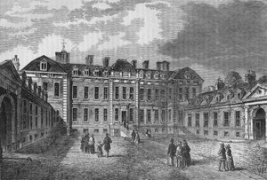 Courtyard of Montagu House, Great Russell Street, Bloomsbury, London by Unbekannt
