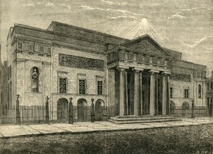 Covent Garden Theatre: Front in 1850, 1881
