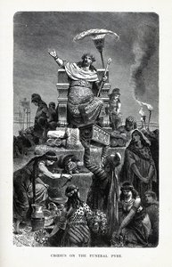 Croesus on the Funeral Pyre by Unbekannt