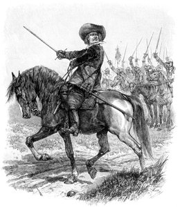 Cromwell at the Battle of Marston Moor, 2 July 1644 by Unbekannt