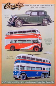 Crossley Motors Advert, 1937