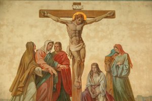 Crucifixion, Saint-Didier Church, Voreppe, France by Unbekannt