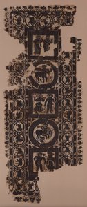 Curtain Panel with Scenes of Merrymaking, 500s by Unbekannt