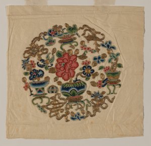 Cut Out Motif Needlework, China, Qing Dynasty by Unbekannt