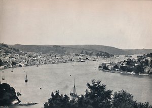 Dartmouth - General View, Showing the Britannia Floating Naval College, 1895
