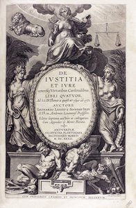 De iustitia et iure by Leonardus Lessius by Unbekannt
