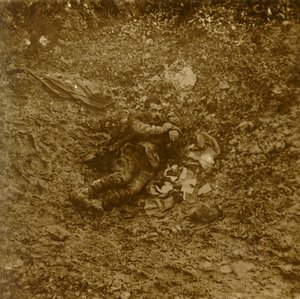 Dead German Soldier, Verdun, Northern France