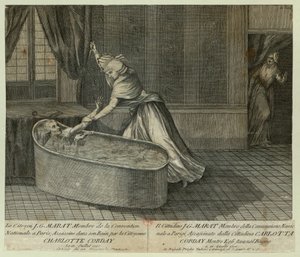 Death of Marat by Unbekannt