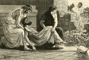 Death of Pausanias, 1890 by Unbekannt