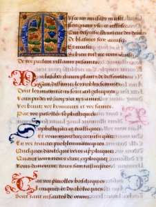 Decorated Initial Letter M, 16th Century by Unbekannt