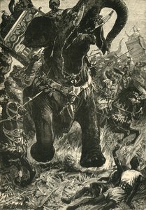 Defeat of Porus by the Macedonians by Unbekannt