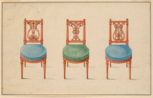 Design for Three Chairs by Unbekannt