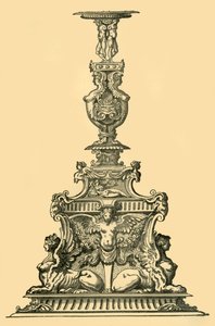 Design for a candelabrum by Unbekannt
