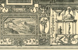 Design for a wall or ceiling decoration in the grotesque taste by Unbekannt