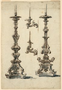 Designs for Altar Candlesticks and Candle Brackets by Unbekannt