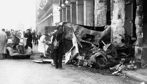 Destroyed Vehicle, Rue de Castiglione, Liberation of Paris, August 1944 by Unbekannt