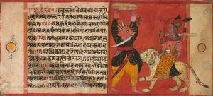 Devi Attacking a Demon by Unbekannt Unbekannt