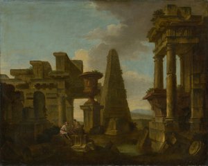 Dice Players in Romantic Ruins
