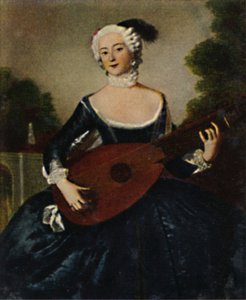 The Favorite Sister of Frederick the Great, 1709-1758 - Painting by Pesne, 1934 by Unbekannt