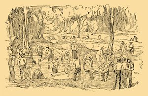 Digging and Washing for Gold in Australia in 1851