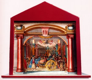 Diorama: Masonic Germany The Temple of Masonic Treasures, 1750 by Unbekannt
