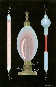 Discharge in Geissler Tubes Containing Rarefied Gases, 1887 by Unbekannt