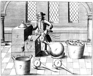 Distillation of Nitric Acid, 1683 by Unbekannt