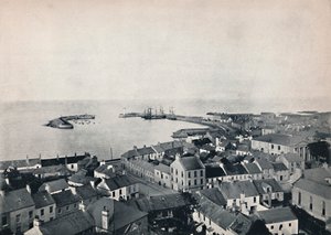 Donaghadee - View from the Church Tower, Showing Harbour by Unbekannt