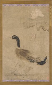 Drake and lotus flowers, Yuan dynasty, 1279-1368 by Unbekannt